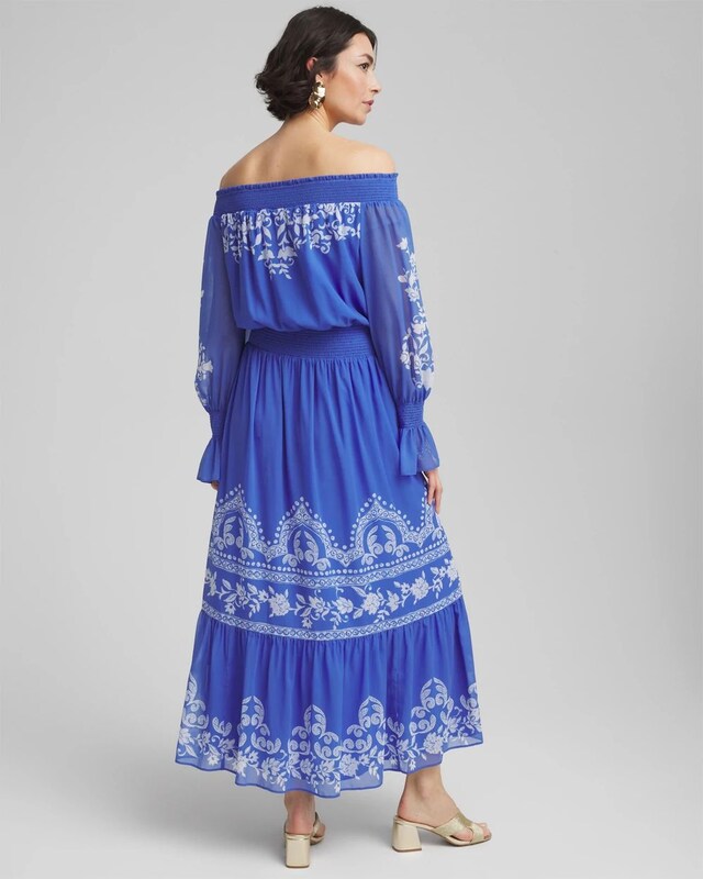 Off-Shoulder Tiered Maxi Dress - image 3